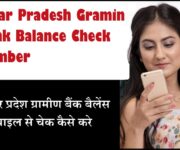 uttar pradesh gramin bank balance check number